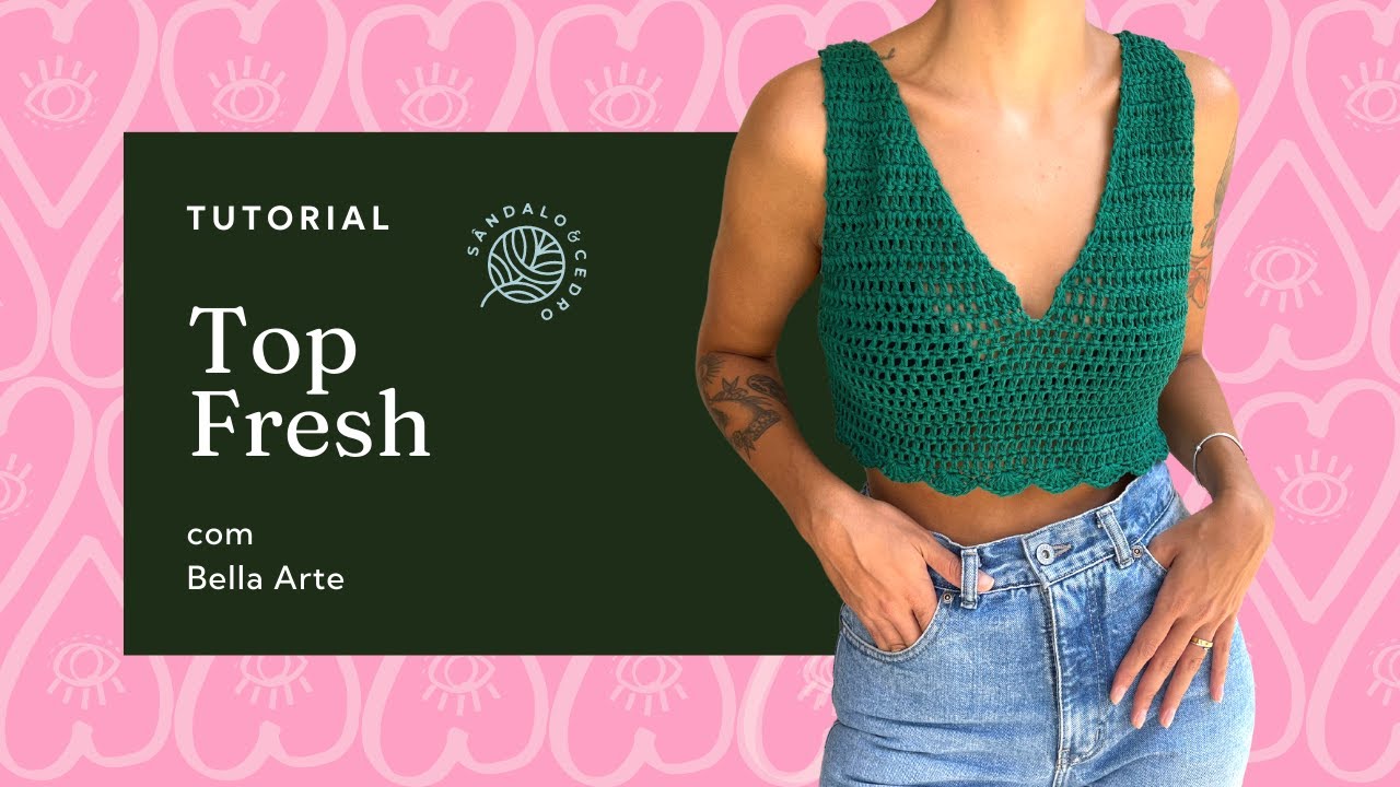 Curso de crochê - Top de crochê super fácil