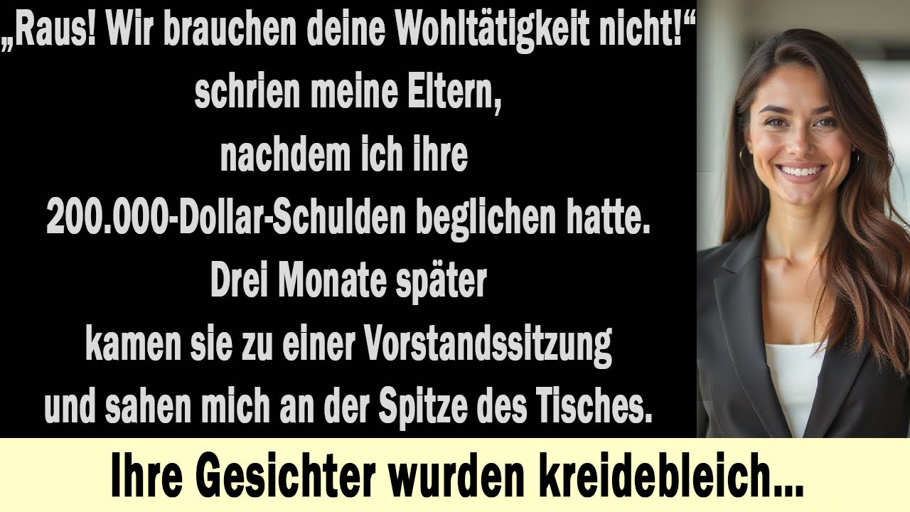 Sie warfen mich hinaus nach der schuldentilgung – doch sie prüften nicht, wem die firma nun geh