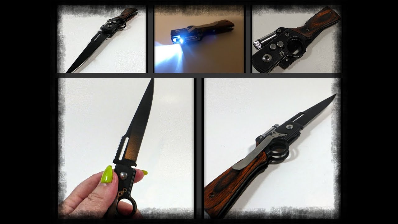 Martello Technology ® AK47 Rifle Shaped  Folding Blade Knife