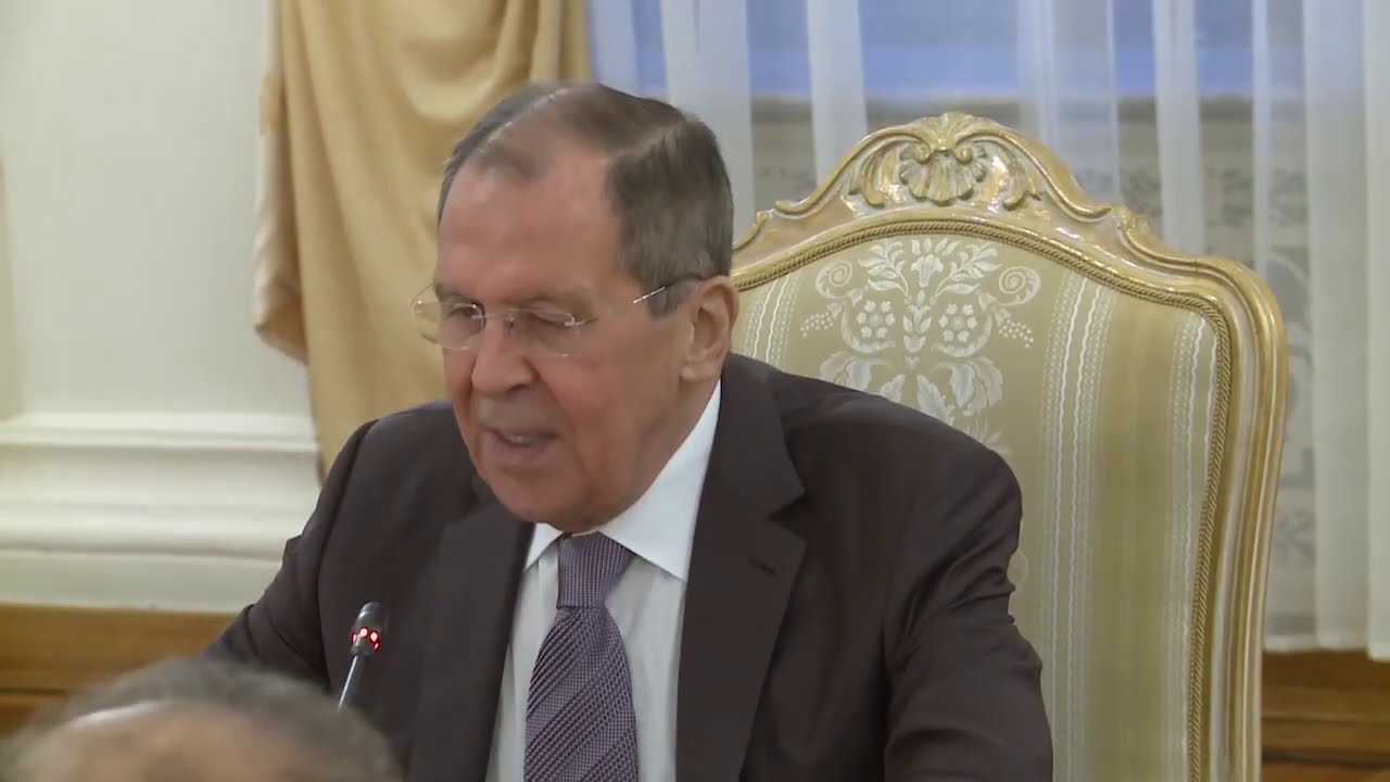 С.Лавров и М.Зариф, Москва, 21 июля 2020 года