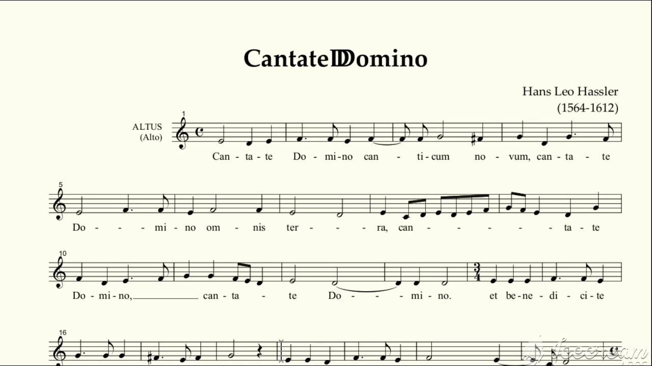Cantate Domino - Hans Leo Hassler (altus)