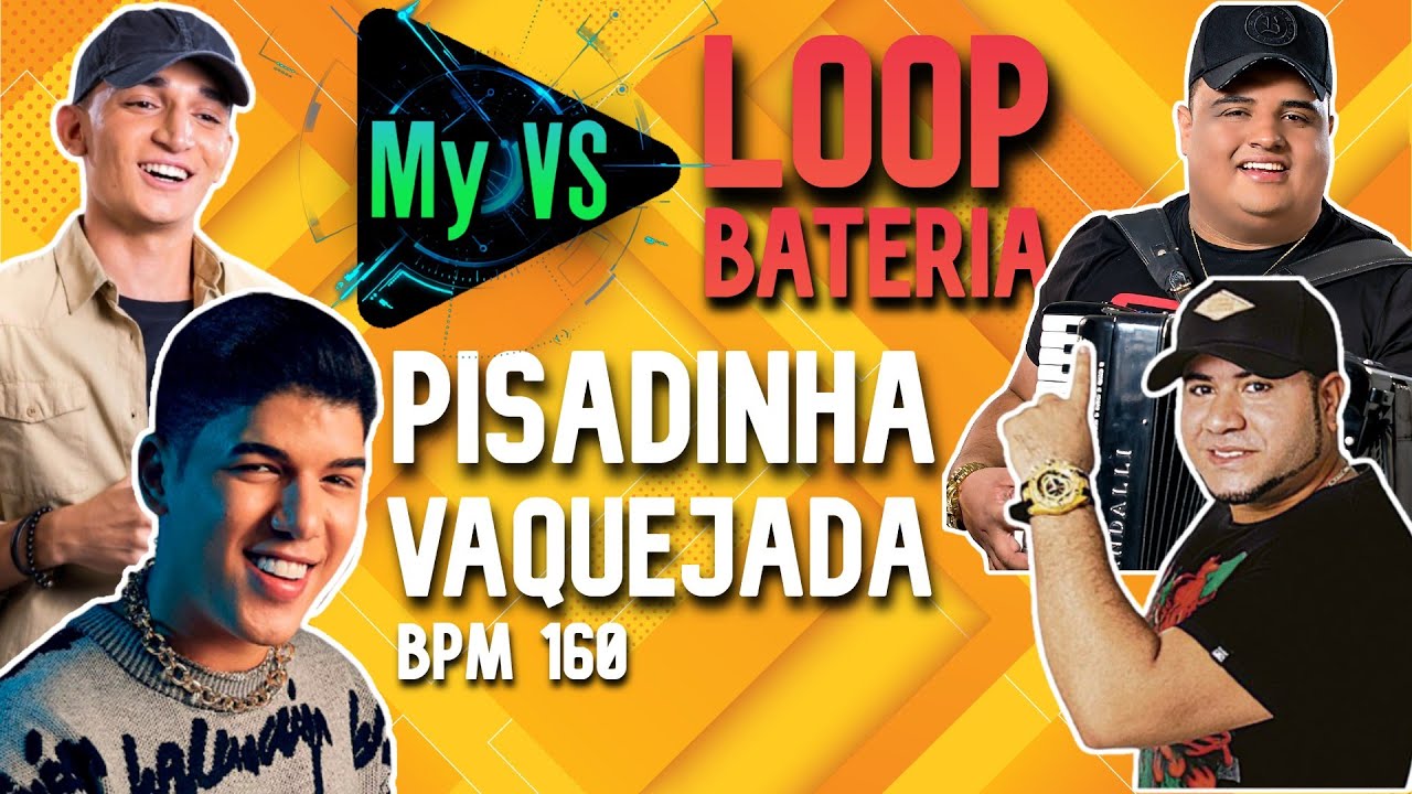 🥁 Loop Bateria PISADINHA (JOÃO GOMES) para Tocar e Compor - bpm 160