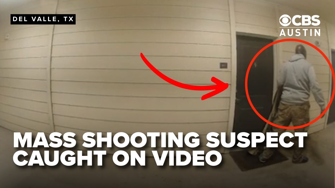 DOORBELL VIDEO: Mass shooting suspect seen leaving apartment before attack