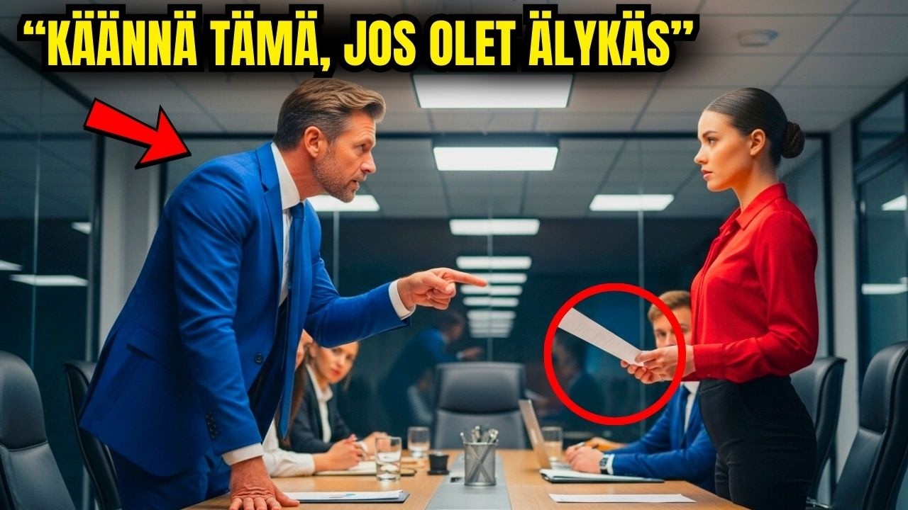 “KÄÄNNÄ TÄMÄ, JOS OLET OIKEASTI ÄLYKÄS!” HUUSI MILJONÄÄRI UUDELLE SIHTEERILLE!