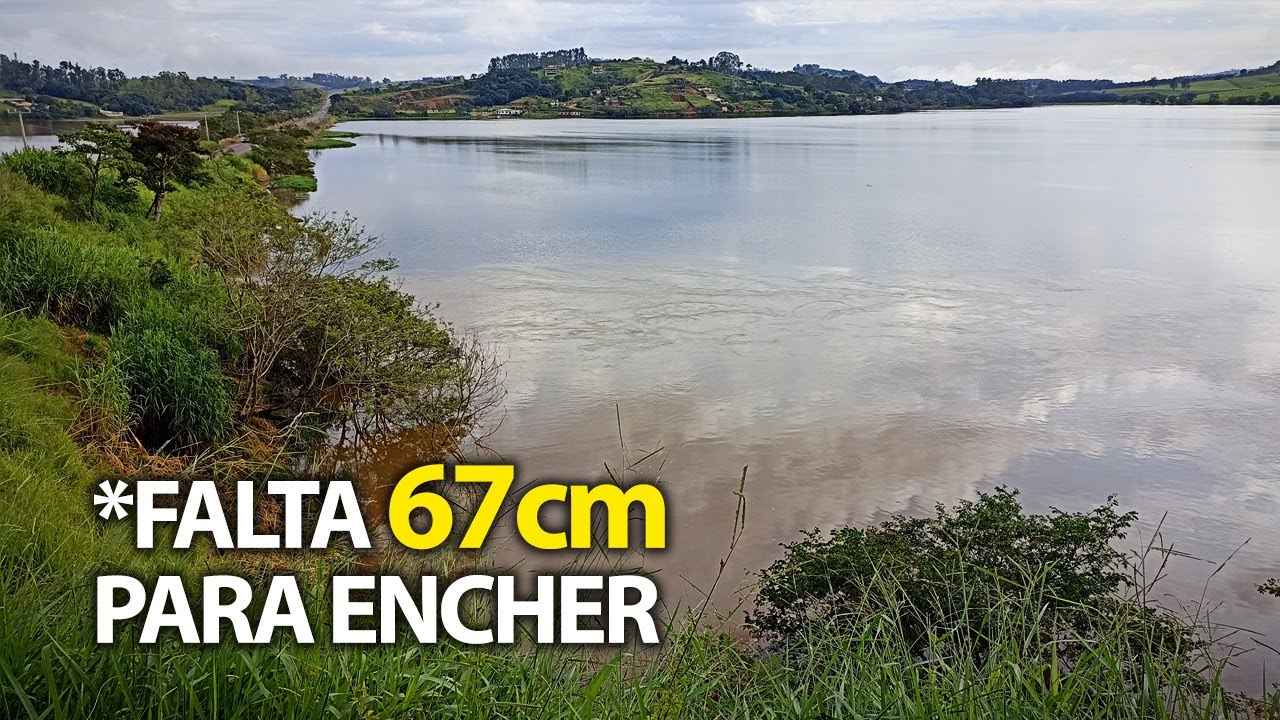 REPRESA DE FURNAS quase lá! Chuva caindo, nível subindo! A imagem tá bonita de mais!