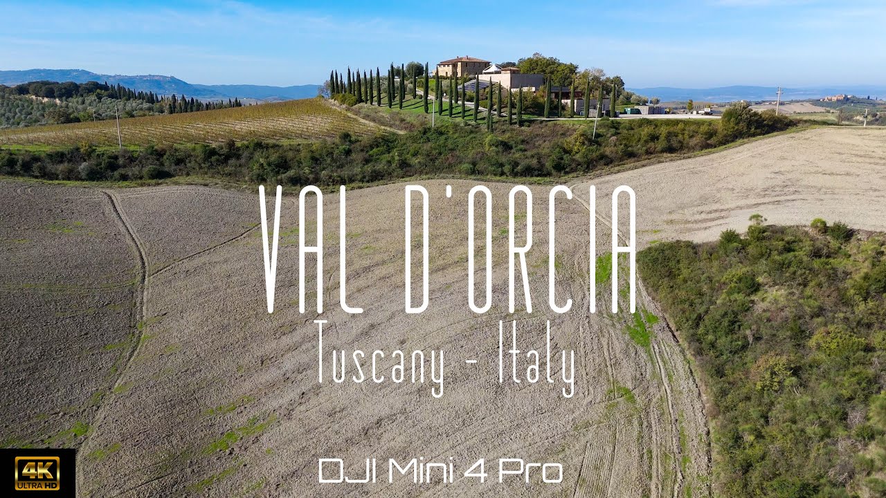 🇮🇹 Val d'Orcia, Tuscany, Italy | 4K drone video