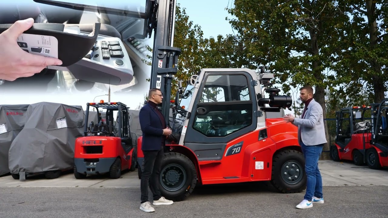 Wózki czołowe spalinowe marki HELI seria G3 od 5 do 10 ton