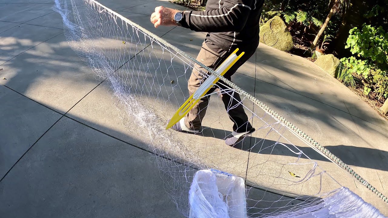 Repair an Old Flounder Net