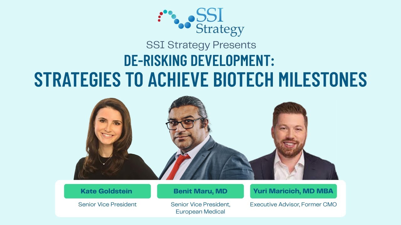 Webinar: De risking Development Strategies to Achieve Biotech Milestones