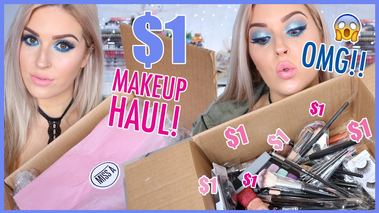 $1 MAKEUP HAUL! 💦 ShopMissA Swatches & FIRST IMPRESSIONS! 😍💕