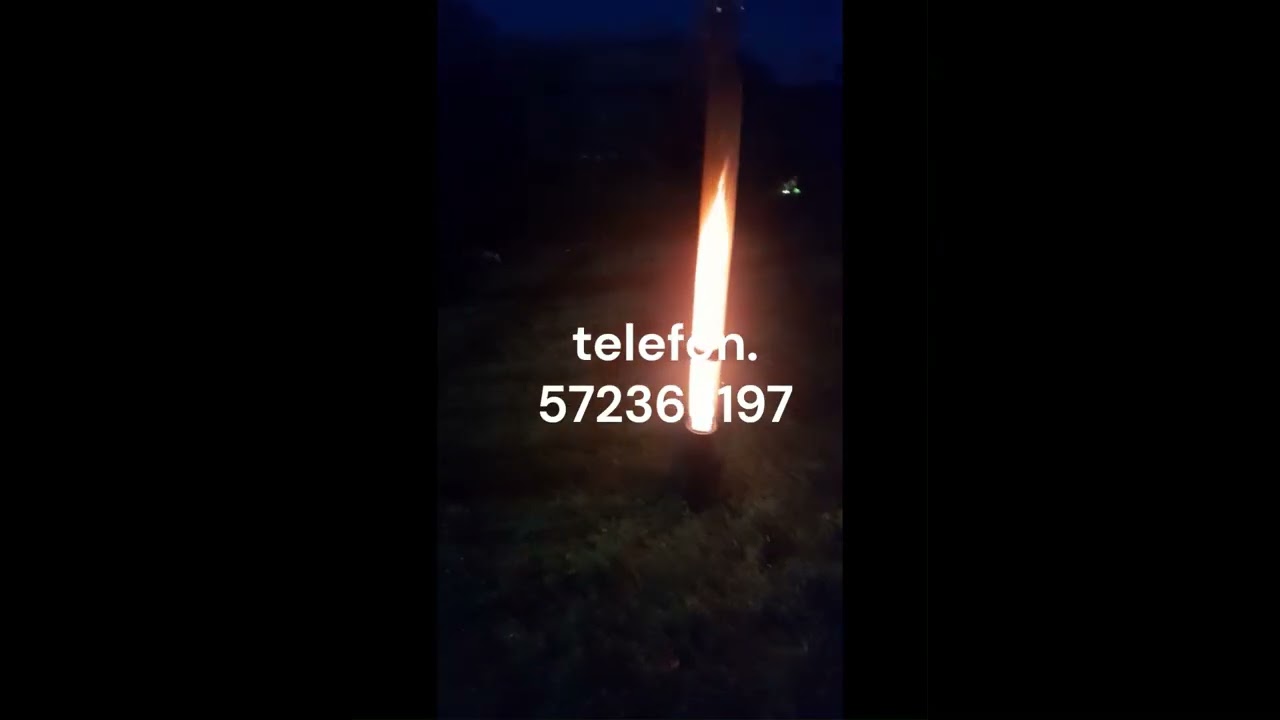 Parasol grzewczy na pellet ,  lampa tarasowa piec rakietowy nowszy projekt