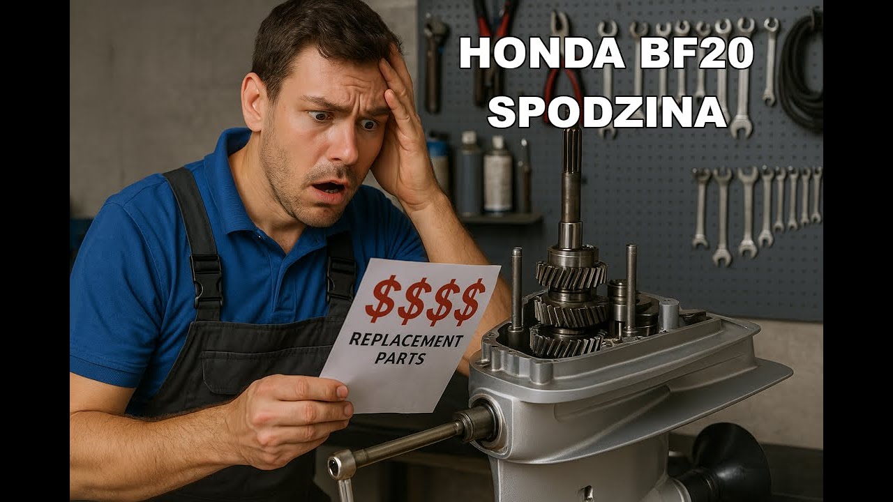 3 spodziny Honda BF 20 - bardzo wysokie koszty naprawy. High costs of gear box repair.