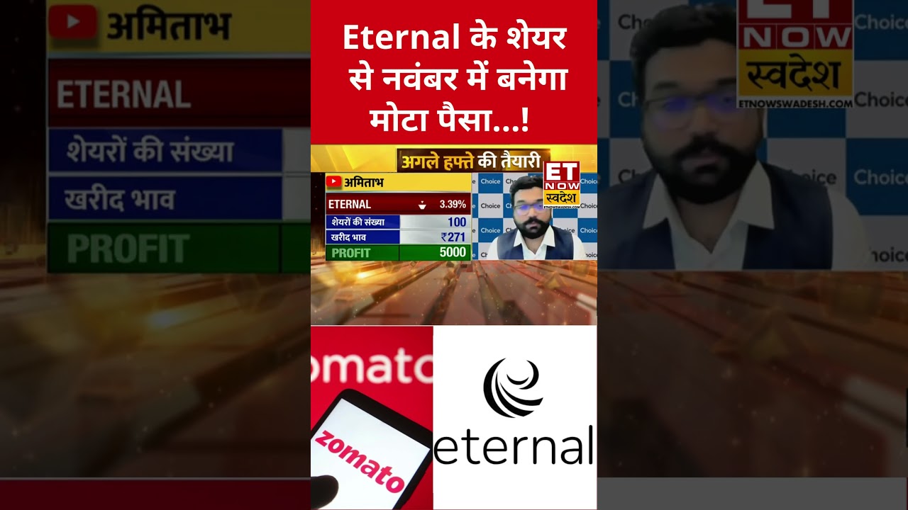 Eternal में किन लेवल पर बनेंगे मालामाल? #eternal #zomato #stockmarket #sharemarket #etnowswadesh