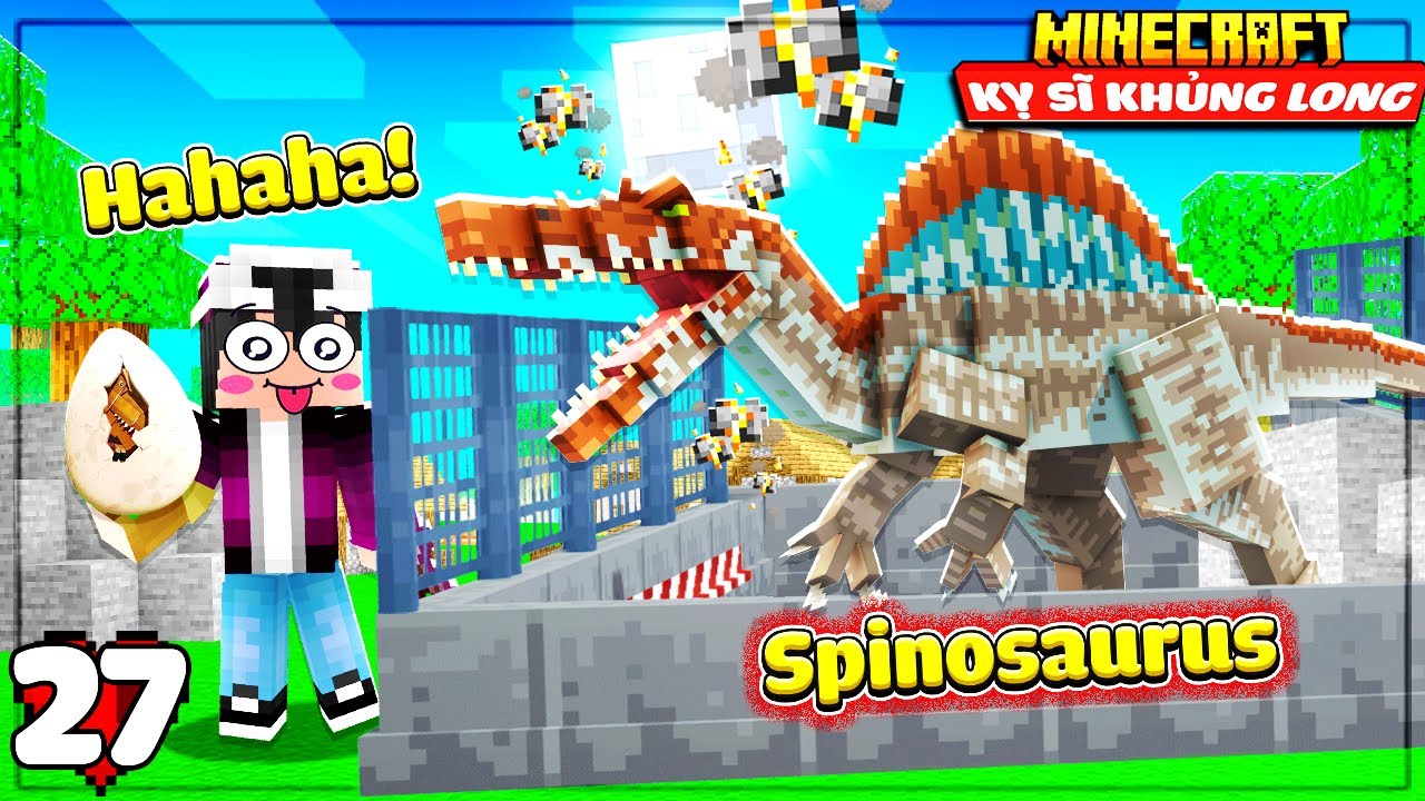 MINECRAFT KỴ SĨ KHỦNG LONG * TẬP 27 | LỘC NGÀY CÀNG HẮC HÓA VÀ HÀNH TRÌNH DỤ DỖ SPINOSAURUS VỀ NHÀ!!