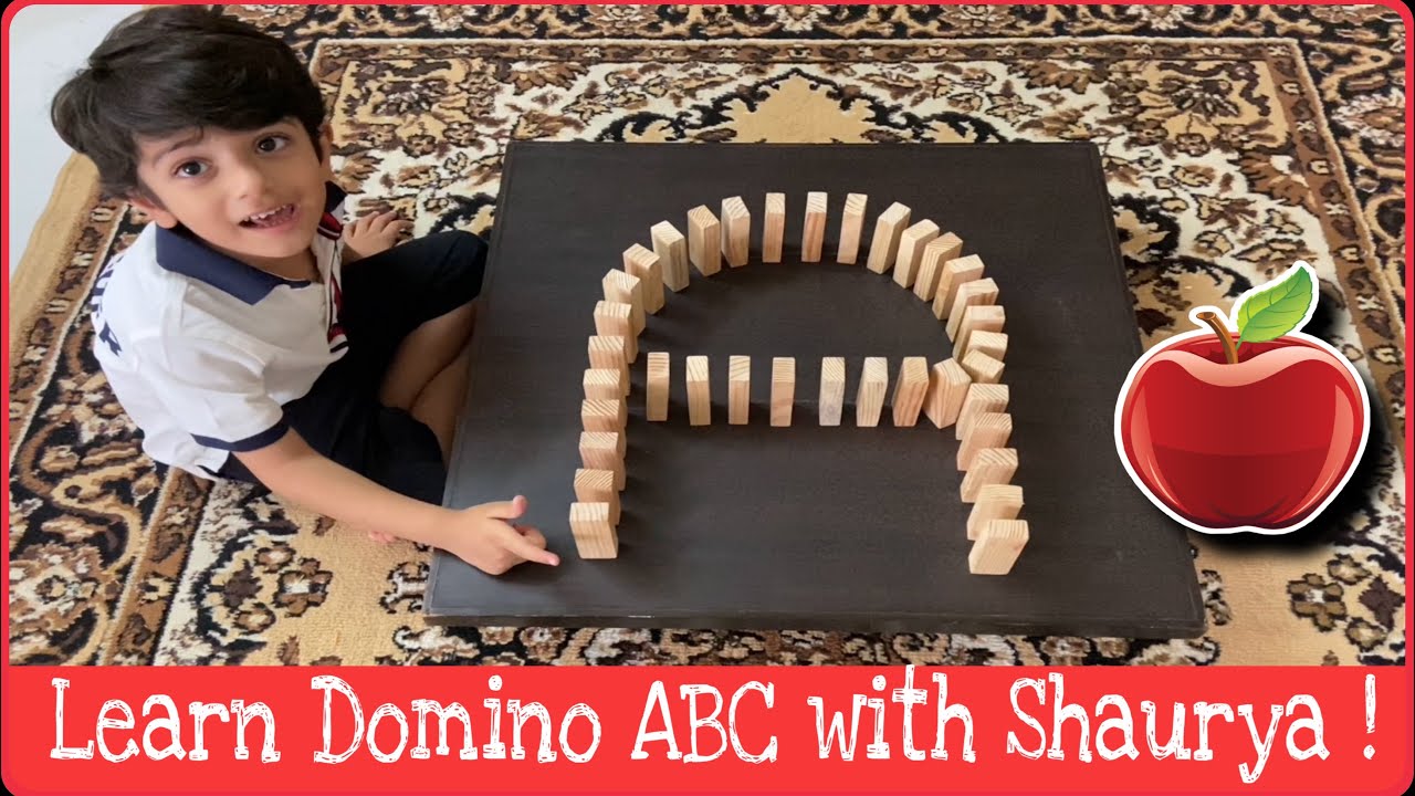 ABC Domino Song - Learn ABC Song & Phonetic Alphabets With Dominoes - Video By Shaurya Bafna