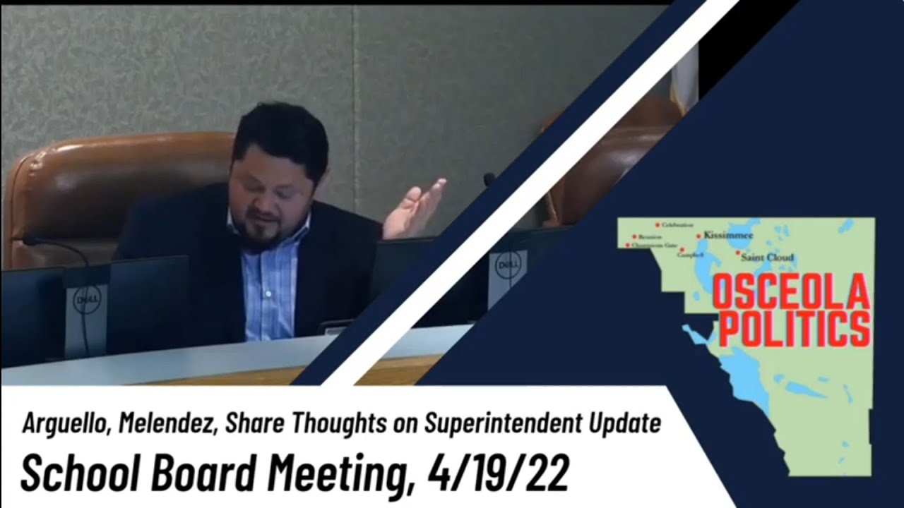 Arguello, Melendez Share Thoughts on Superintendent Update