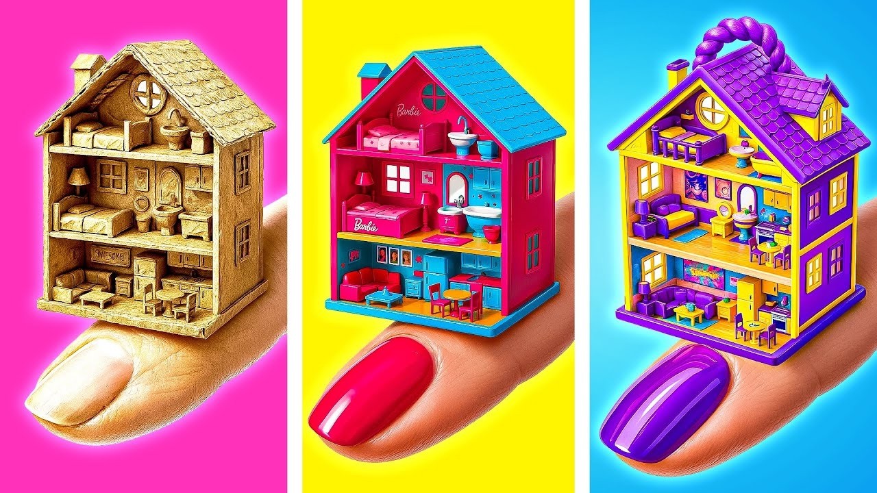 Cuộc Đối Đầu Nhà Búp Bê Tuyệt Đẹp 🏠 | Barbie VS Rumi