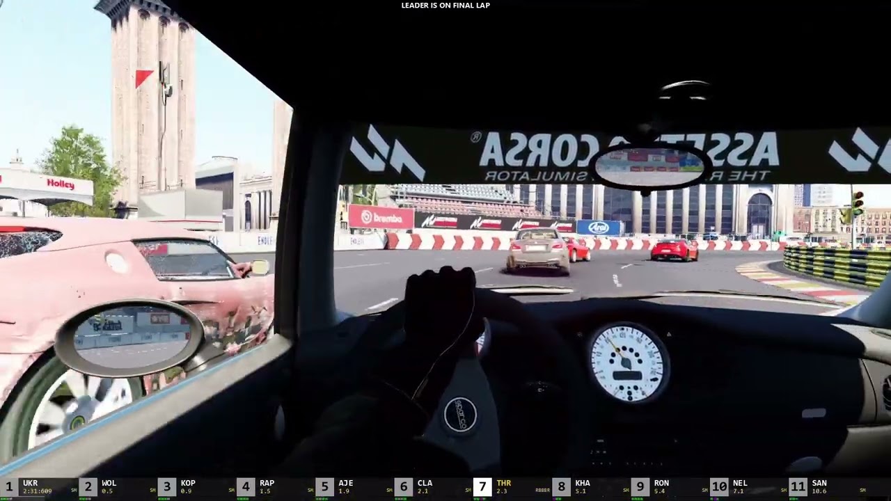 Assetto Corsa Race | Mini Cooper S R53 (2005) at Barcelona City