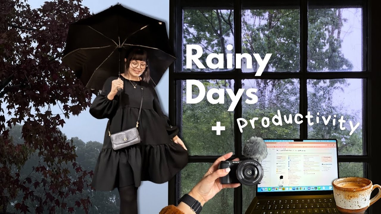 очень болтливая и продуктивная неделя в моей жизни ☕️🌧️ реалистичные рабочие дни, уютная атмосфер...