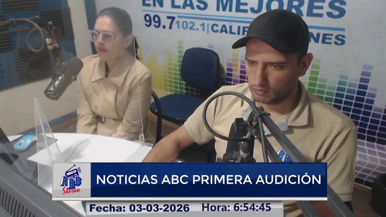 #EnVivo | Noticias ABC Primera Audición | Martes 03 de Marzo 2026
