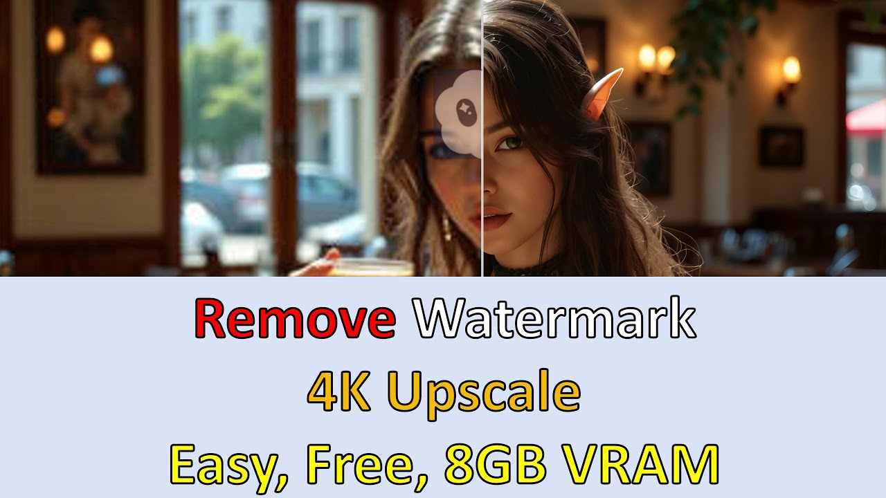 One-Click Remove Sora 2 Video Watermark and Upscale to 4K | Runs Locally on Just 8GB VRAM