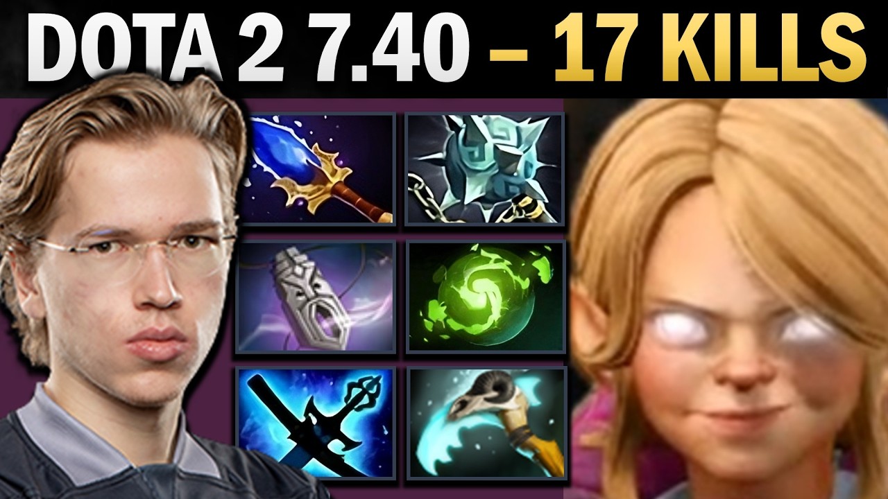 Invoker Pro Mid with Gleipnir and 17 Kills - Dota 2 7.41