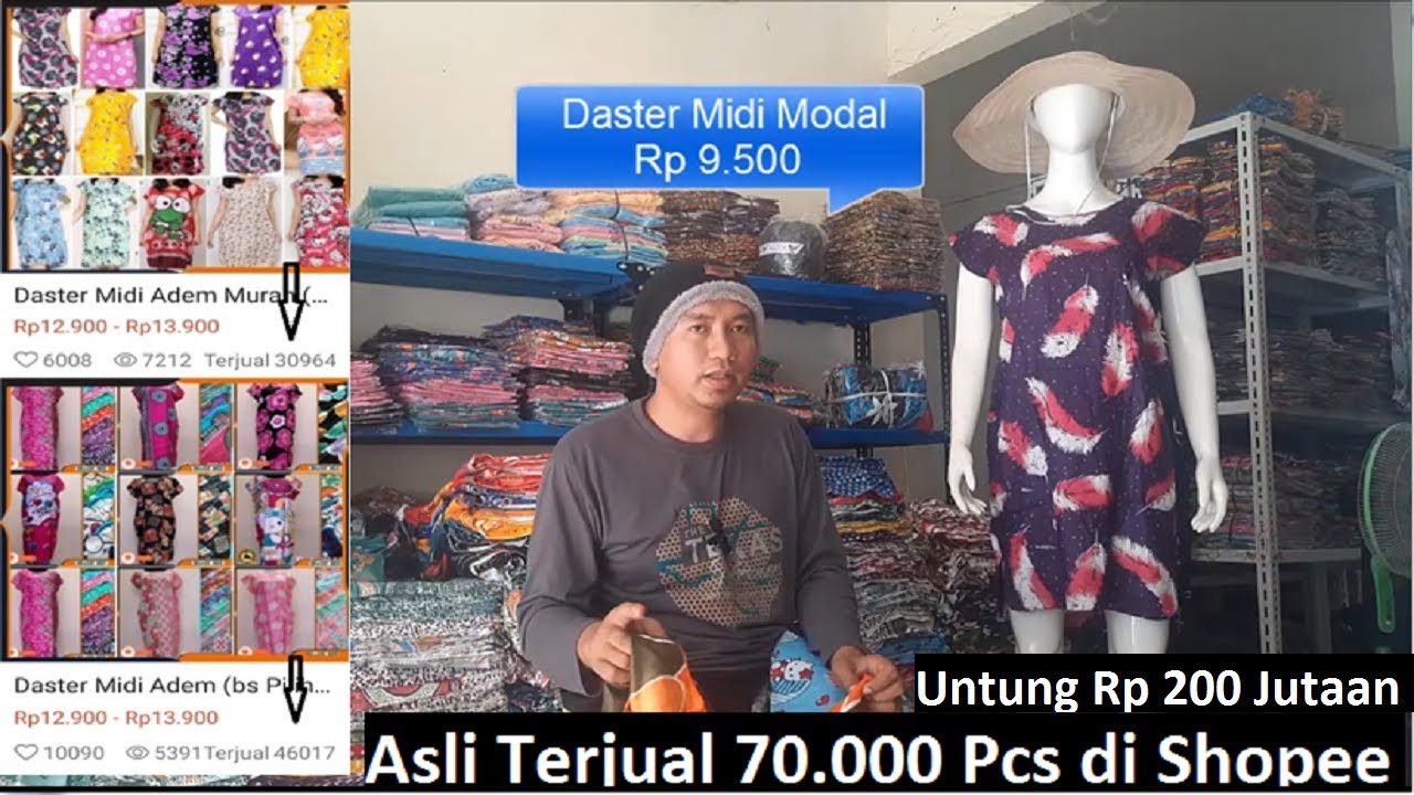Rekomendasi Daster Midi Murah Rp 9.500 Cara Membuat dan Prospek Hasil Penjualan Daster Ratusan Juta