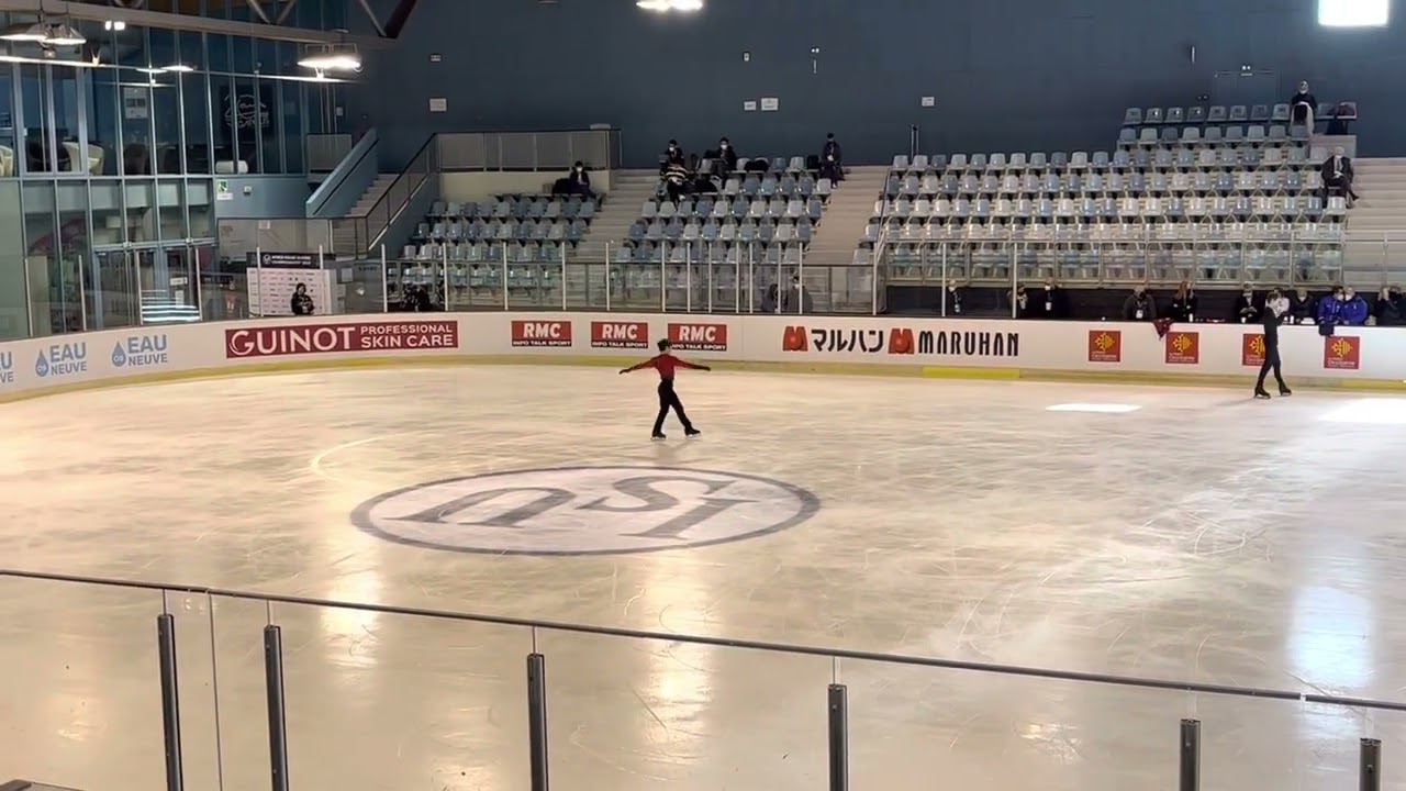 Shona Uno 宇野昌磨 SP morning practice @ Montpellier Worlds 2022