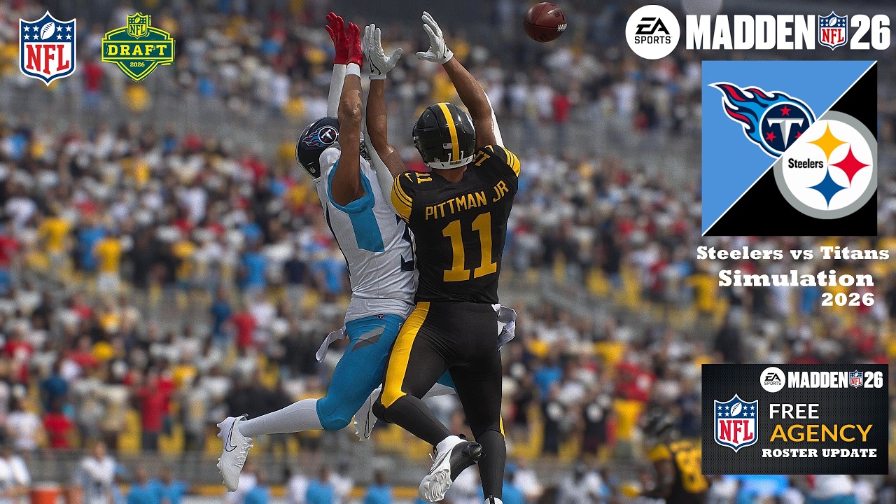Madden 26: Steelers против Titans, регулярный сезон, НЕДЕЛЯ 8 (обновленные составы Madden 27), си...