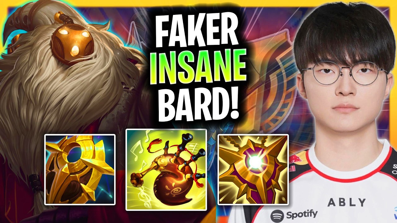 T1 FAKER&rsquo;S BARD SUPPORT IS ACTUALLY INSANE! | T1 Faker Bard Support Patch 26.15