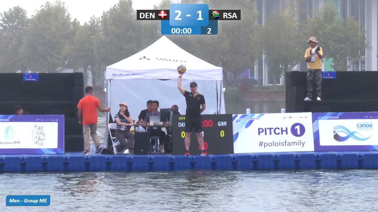 Denmark vs GBR U21 Men Group UO / 2024 ICF Canoe-Kayak Polo World Championships Deqing China
