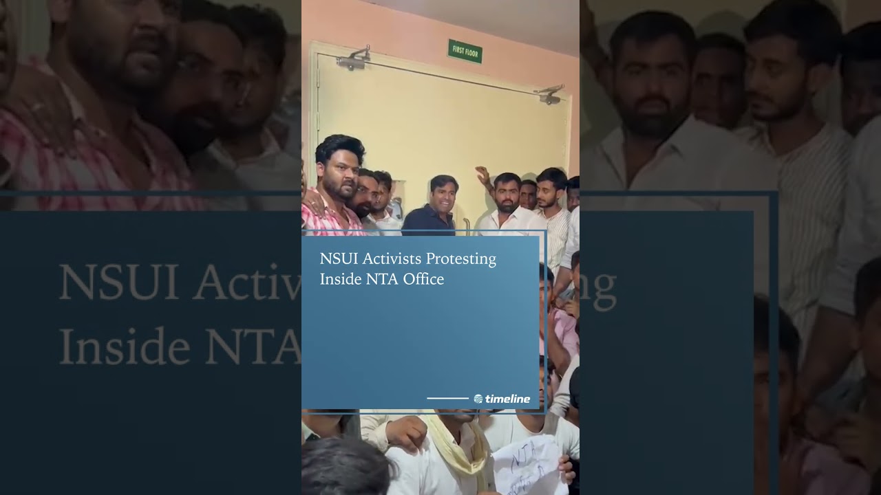 The Fearless Protest of NSUI Activists at NTA Office