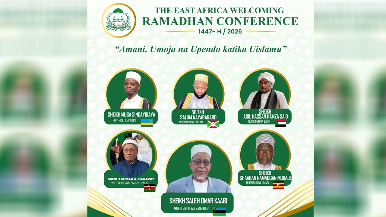 🔴LIVE KONGAMANO LA AFRIKA MASHARIKI KUUKARIBISHA MWEZI WA RAMADHAN, ZANZIBAR