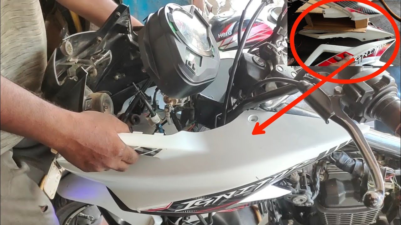 Hero ignitor front cowl change#Hero Ignitor cowl fitting#omar auto#Ignitor cawl price