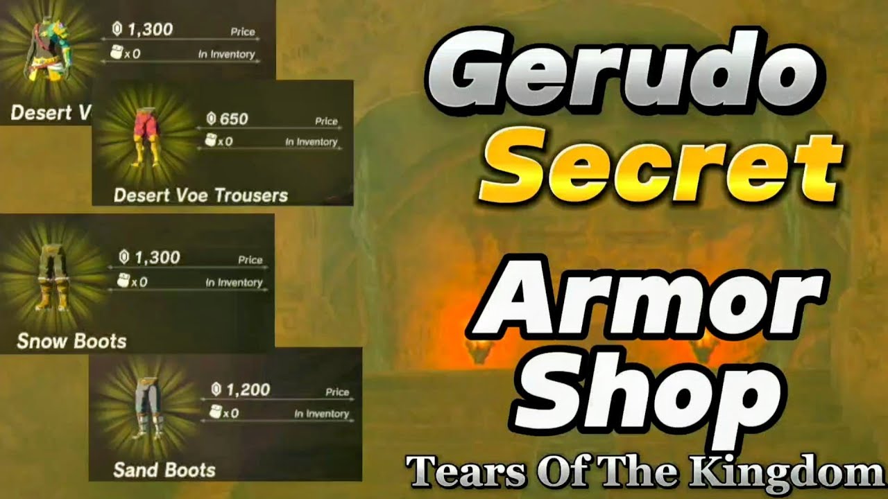 How To Get Gerudo Clothes Tears Of The Kingdom - Secret Stash