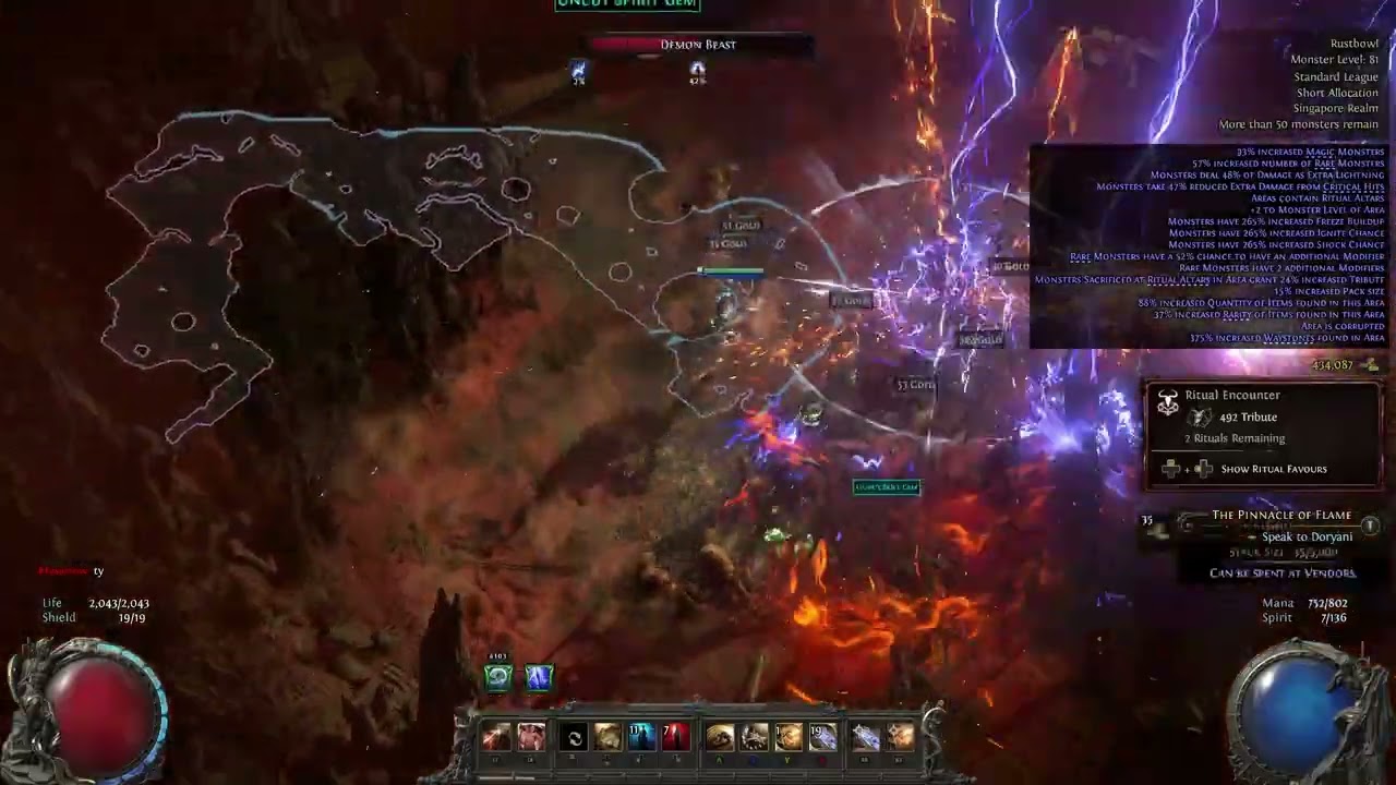 POE 2 - Explosive shot witch hunter (lightning) update 2