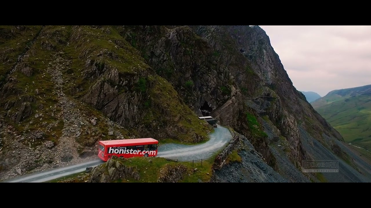Drone footage of Honister Slate Mine