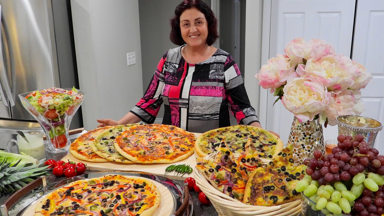 Afghani Style Pizza - پیزا ترکاری دارمزه دار