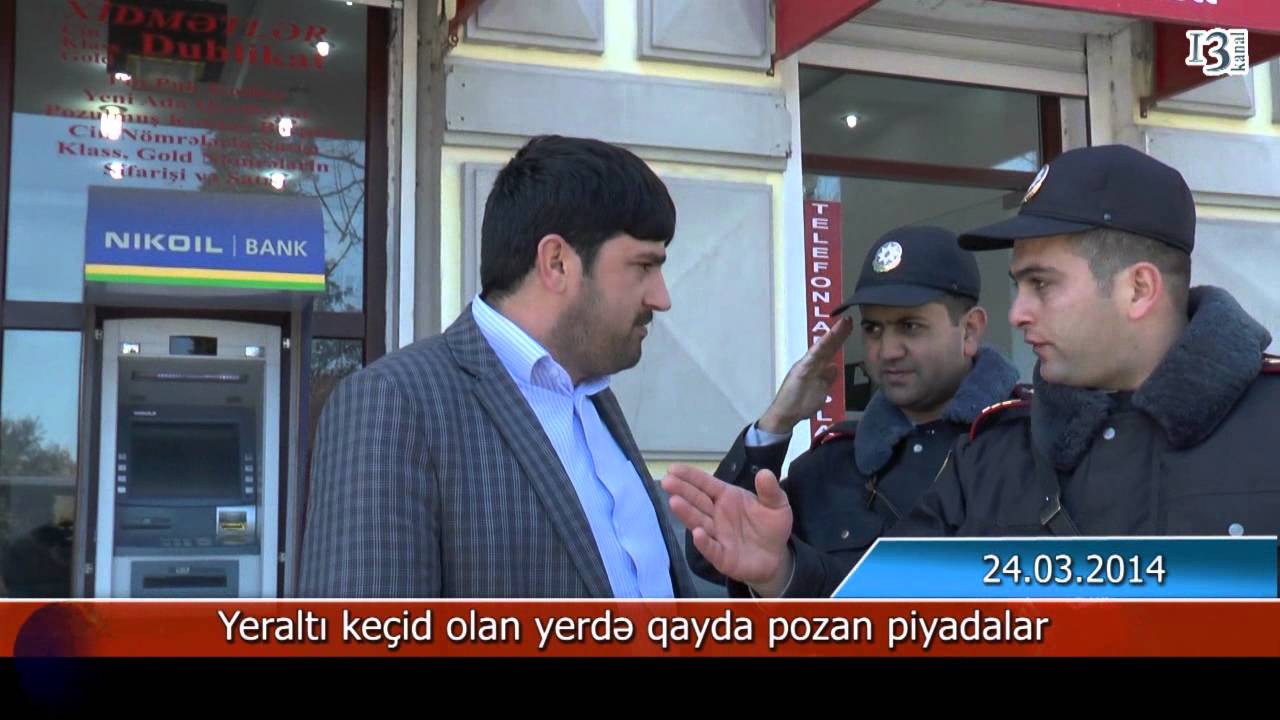 Yeraltı ke&ccedil;id olan yerdə qayda pozan piyadalar...
