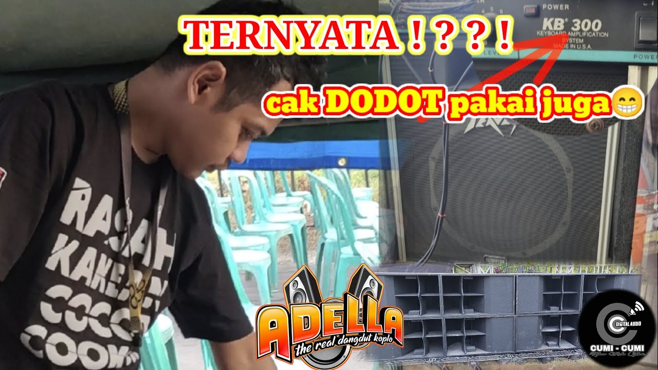 cumi cumi audio review alat yang dibawa cak Dodot  line array Eko 44 live Adella pati