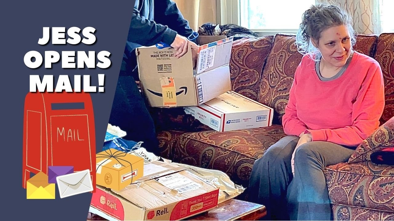 Jess Opens Fan Mail - Autistic Blind Adult