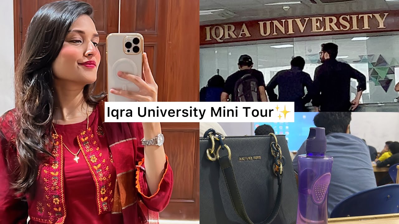 Iqra University Mini-Tour✨ | My friend Save me from what? | Karachi Weather | 2023 | Stacey Vlogs