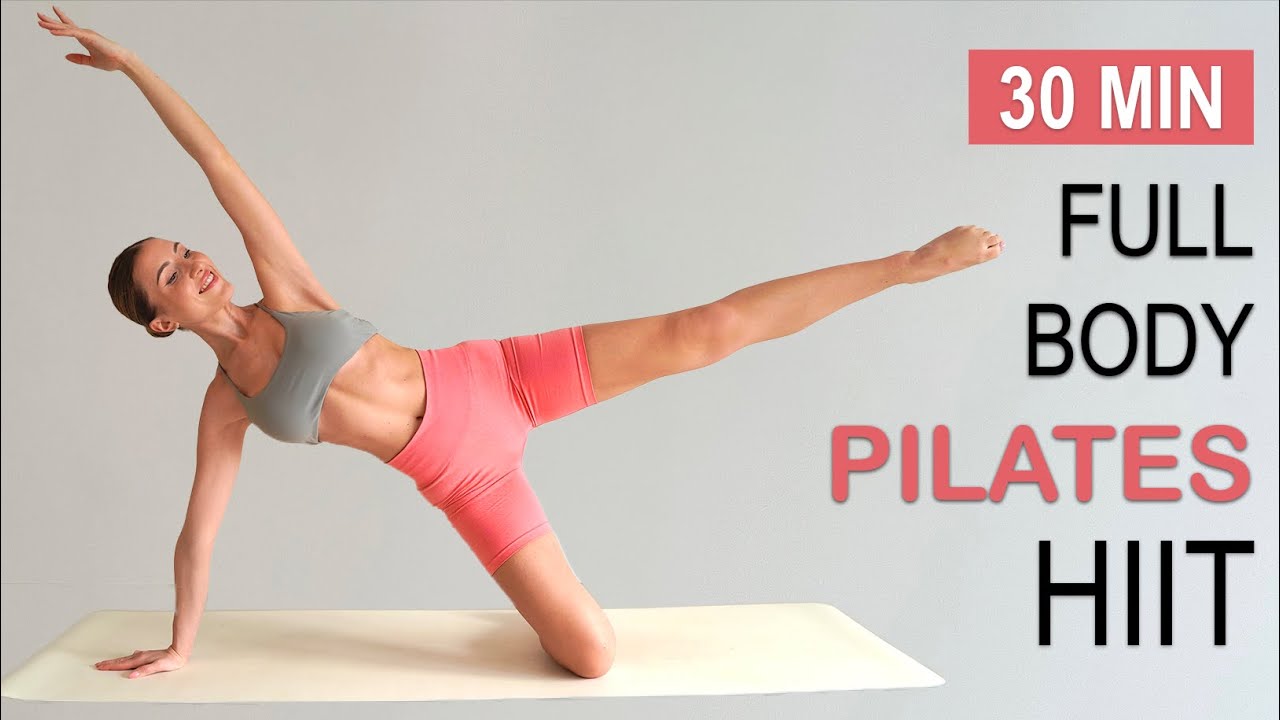 30 MIN PILATES FULL BODY TONING HIIT | Burn Fat + Tone Muscle | At-Home, No Equipment,  No Repeat