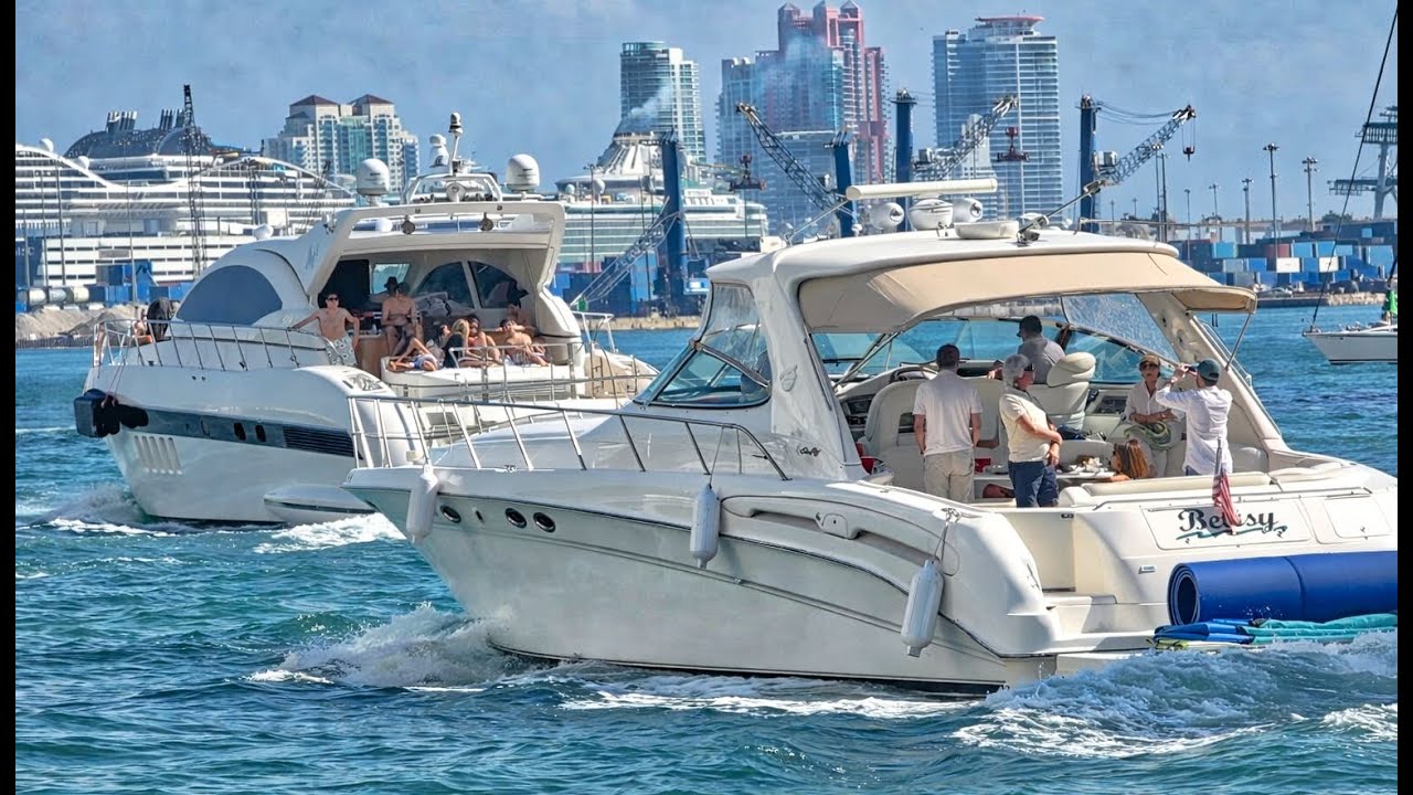 $1,000 Boats vs Million Dollar Yachts 😳 Miami Waterways in Action