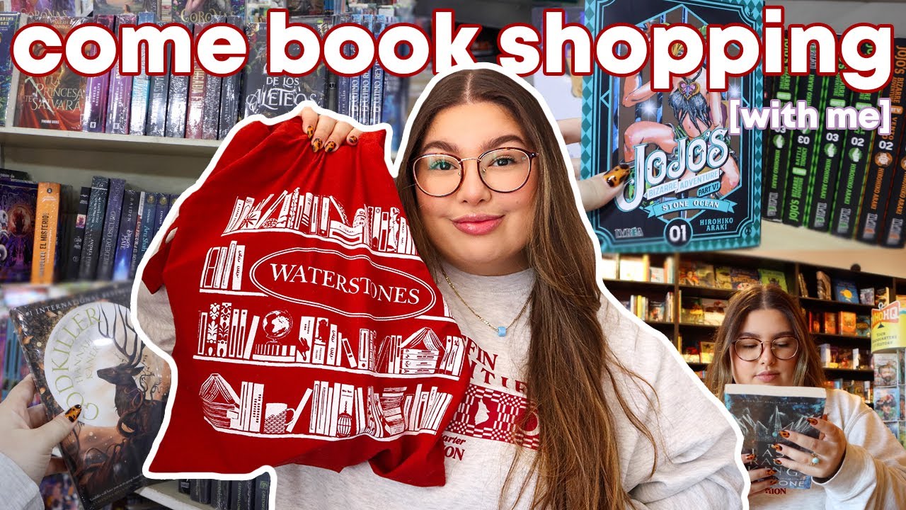 come BOOK SHOPPING with me + book haul 📖🧋✨ a cozy bookstore vlog!
