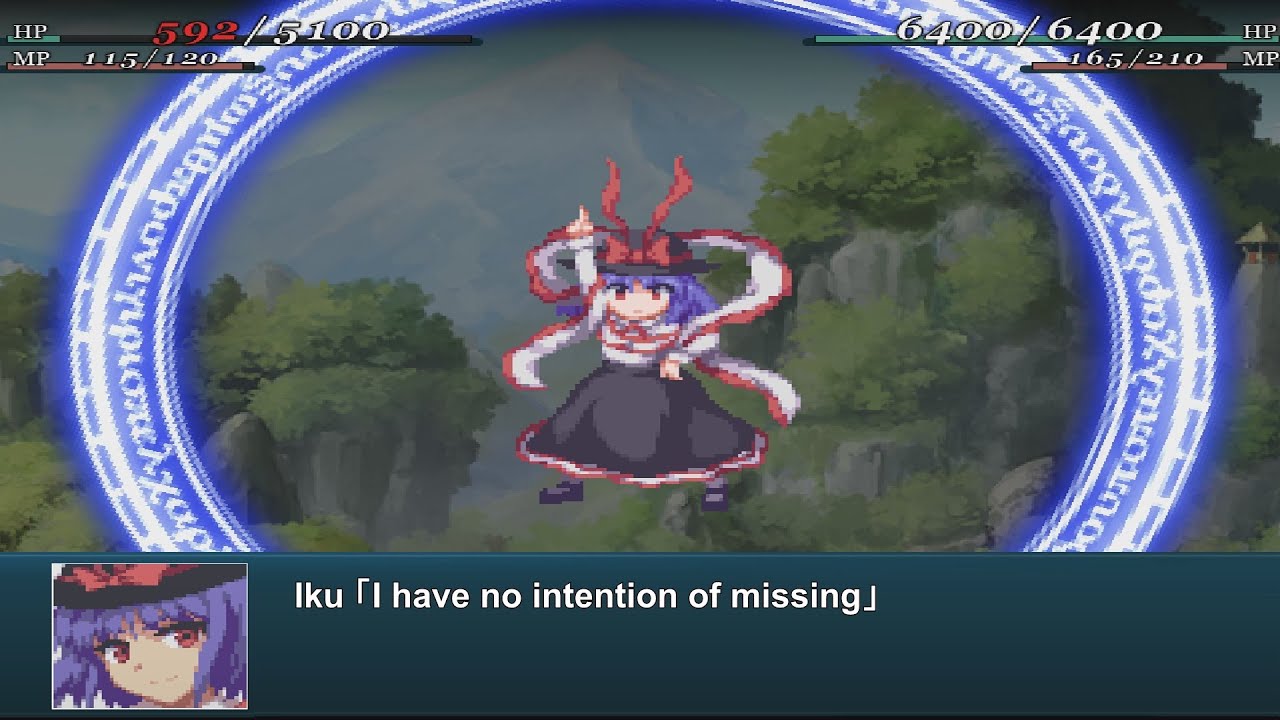 [ENG Sub]Fantasy Maiden Wars -  Iku Nagae Attacks | 幻想少女大戦 - 永江 衣玖 全武装