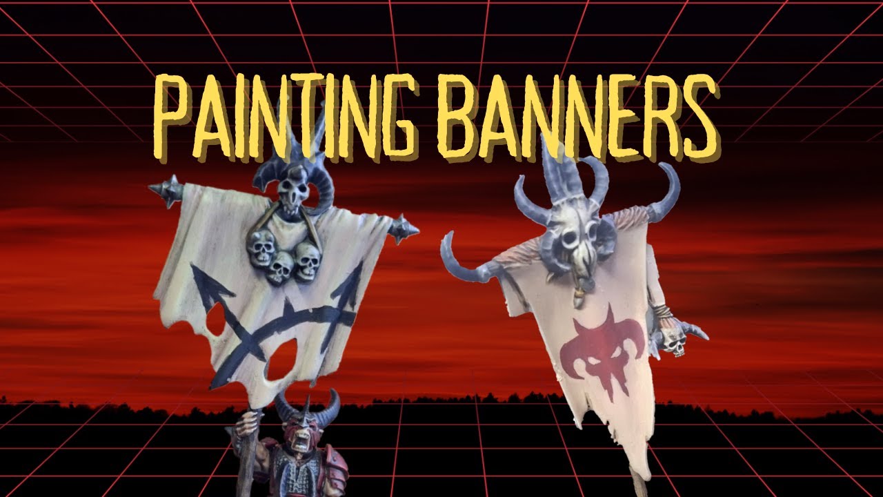 WARHAMMER THE OLD WORLD: HOW TO PAINT BANNERS FREE HAND