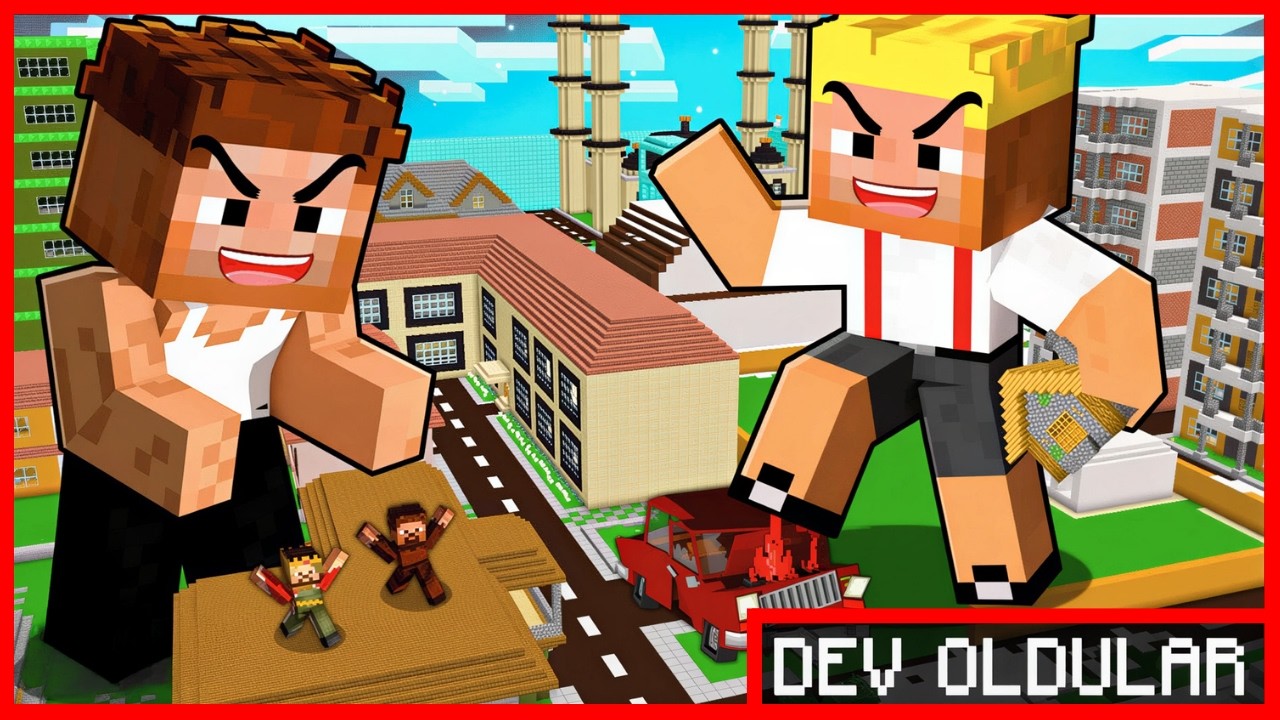EFEKAN VE ALİ DEV OLDULAR! 😂 - Minecraft