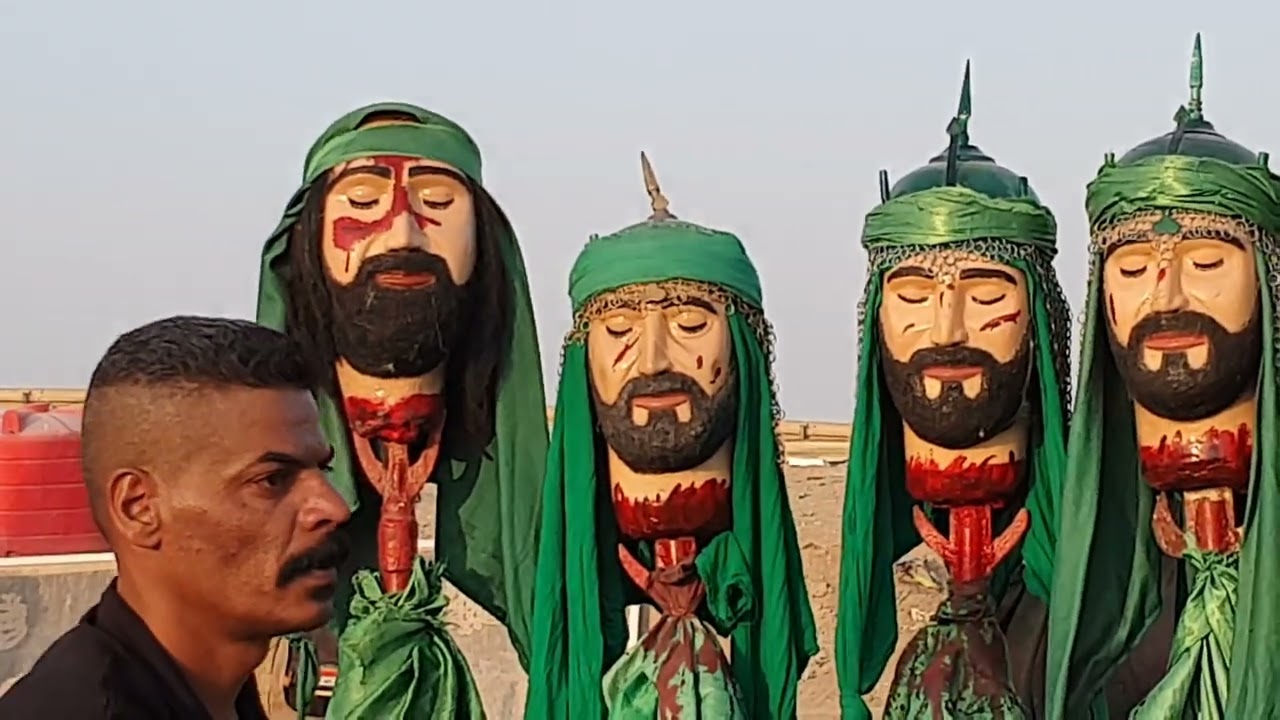 طريق المشايه $ موكب السيد ة رقيه ع اهالي الديوانيه عمارات النسيج
