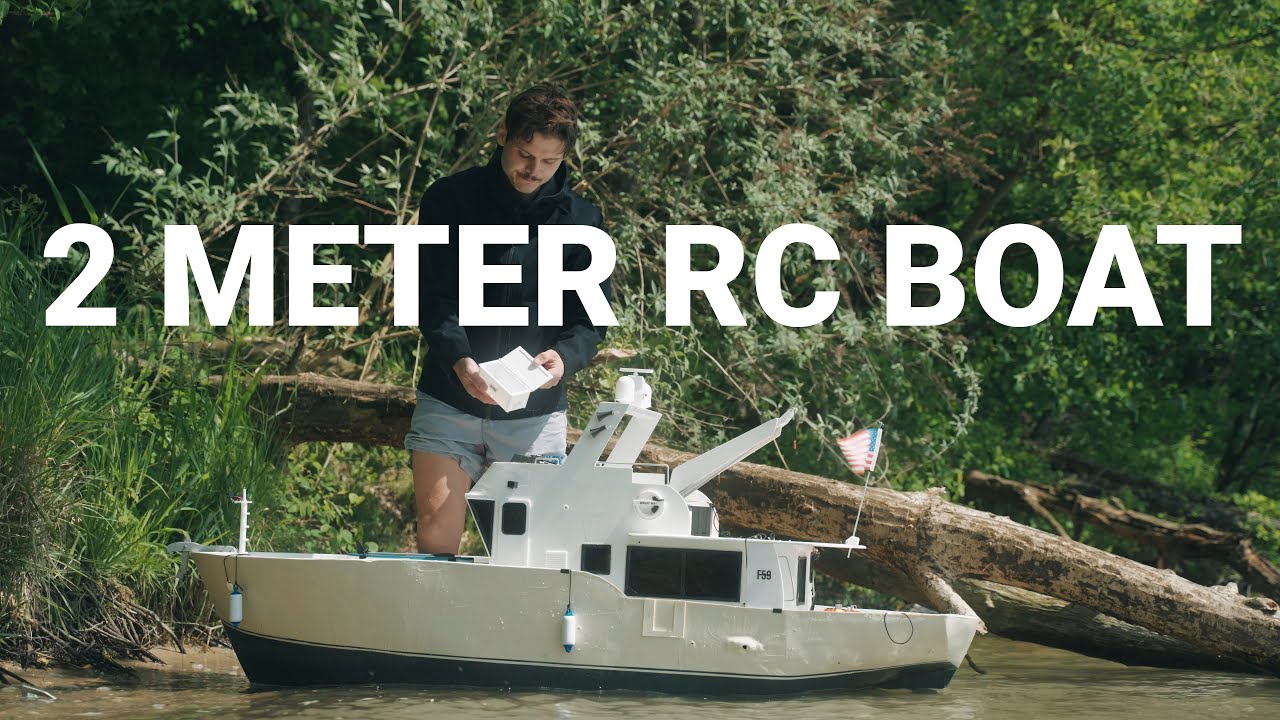 2-Meter RC Trawler in Action! | Full Feature Tour & Rough Sea Test Drive